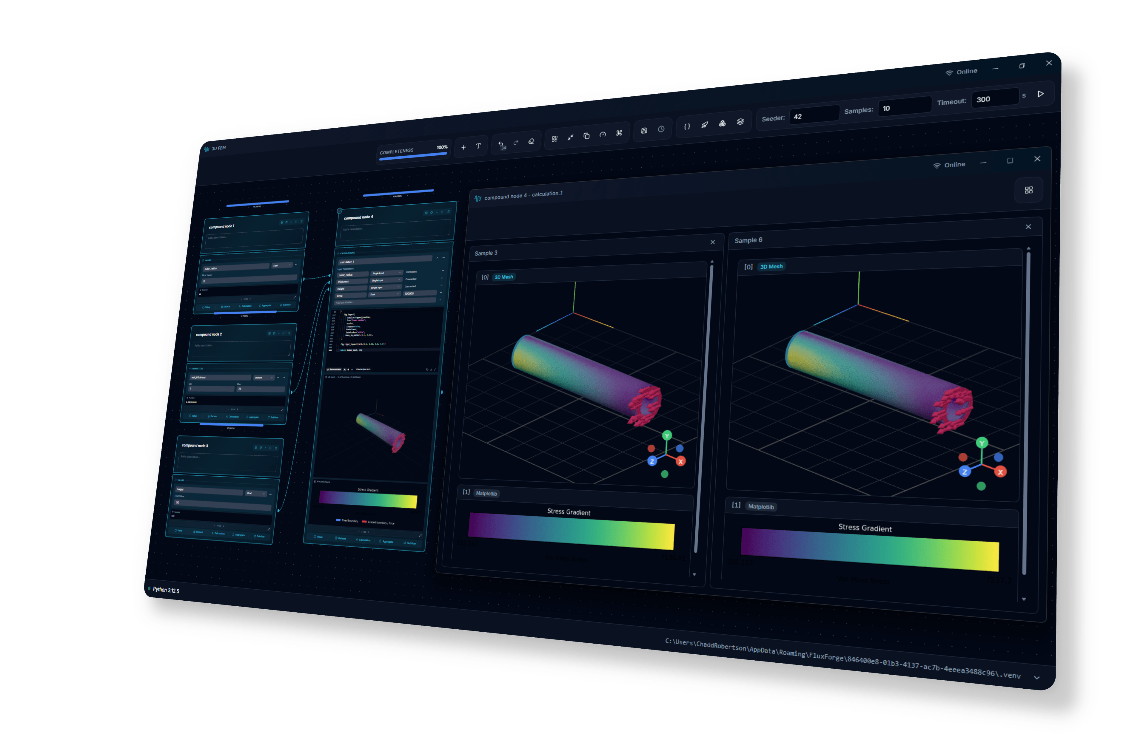 Data modeller interface showing the visual model editor